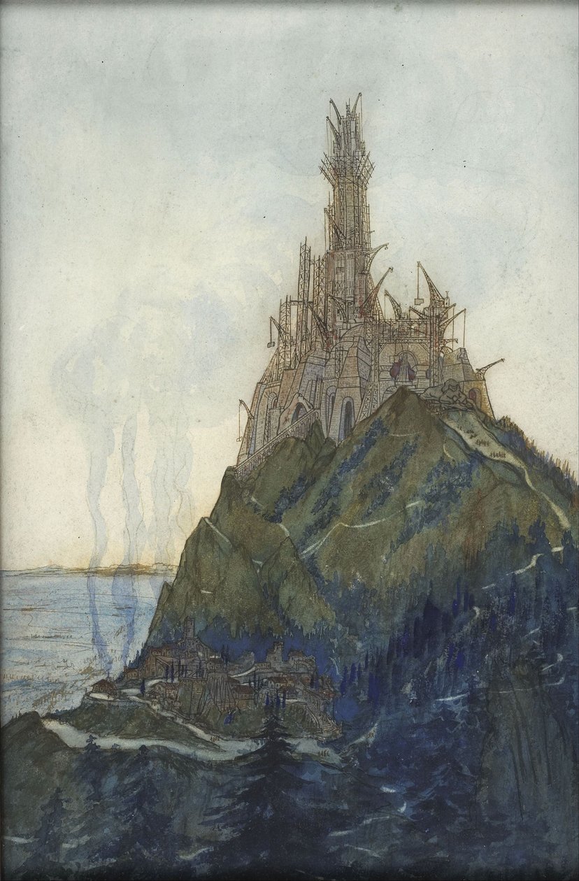 Chrám myšlenek, zasvěcený Beethovenovi, ve výstavbě, 1897-1914 od François Garas