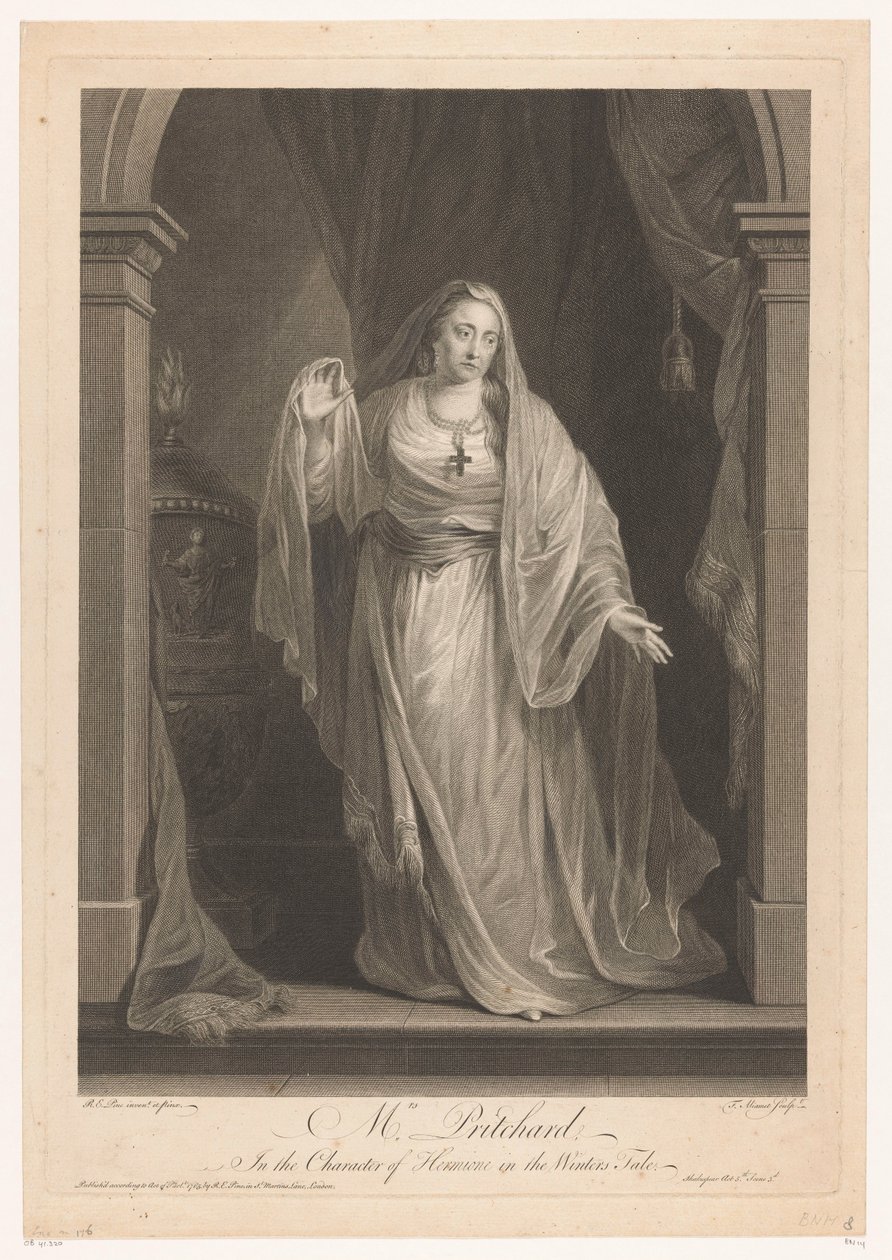 Portrét van Hannah Pritchard jako Hermiona ve hře The Winter
