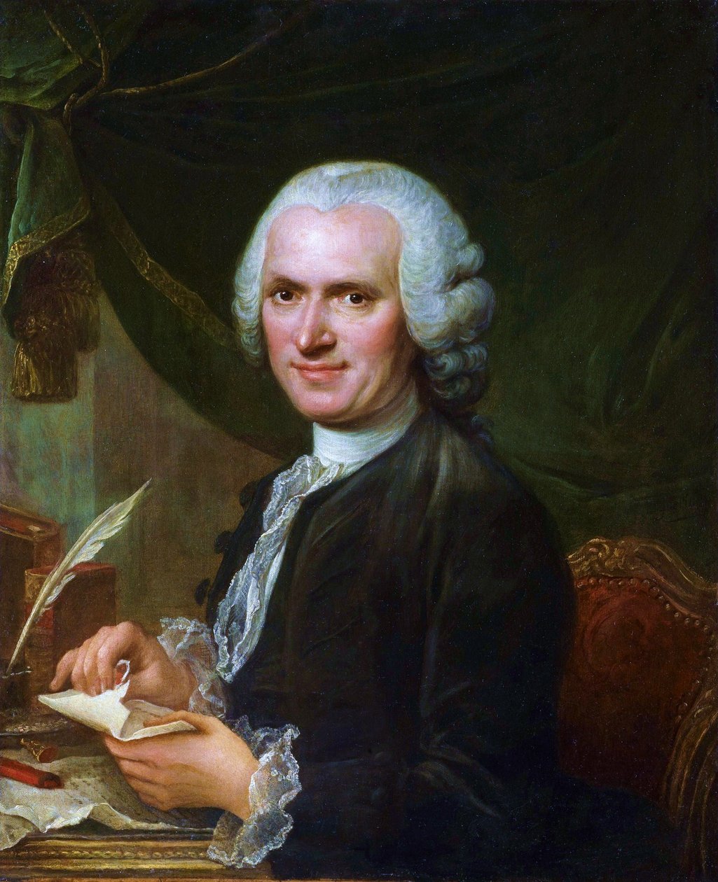 Portrét Jeana-Jacquese Rousseaua (1712-1778) od Françoise Guérina. od Francois Guérin