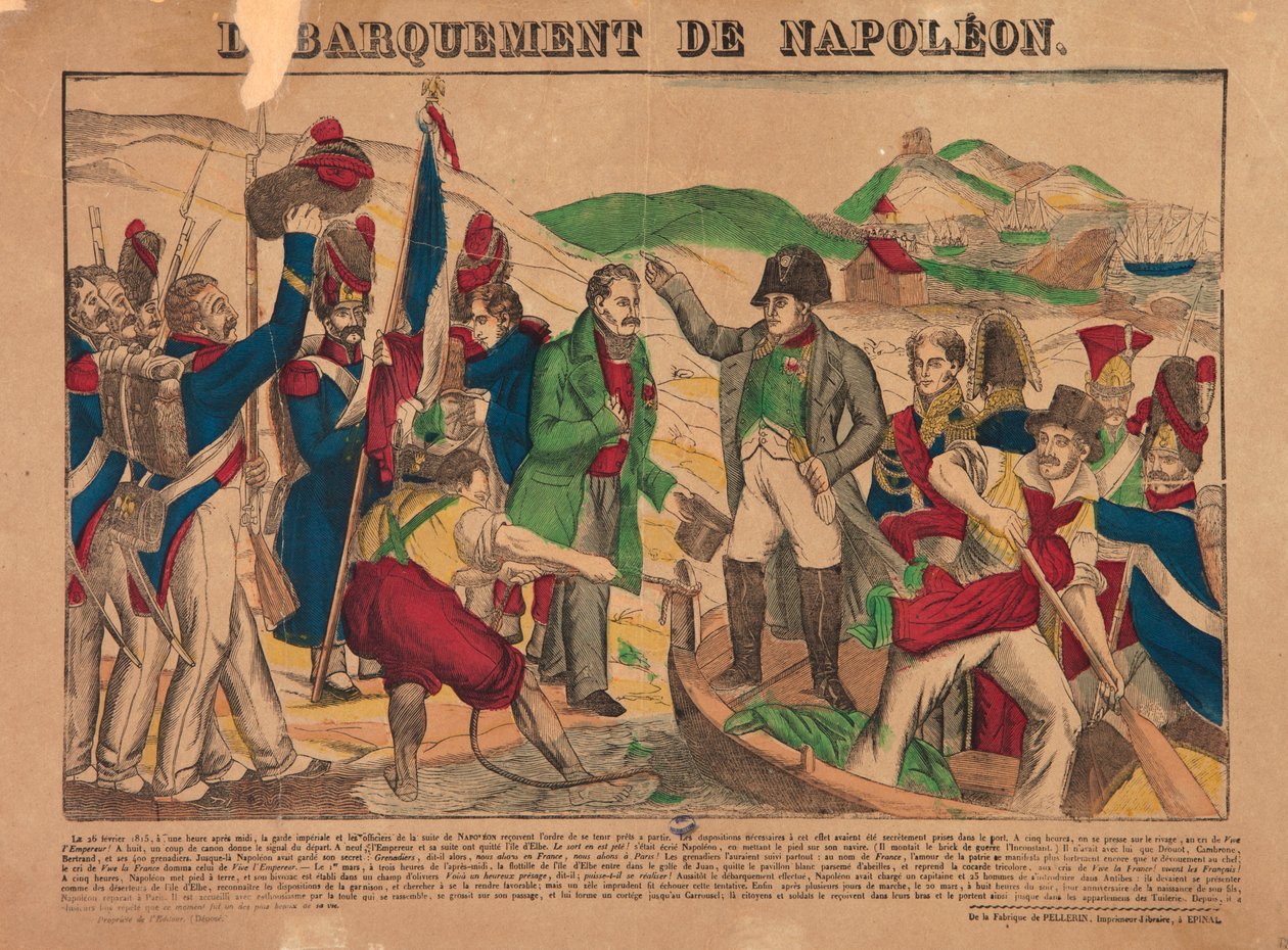 Přistání Napoleona, 1835 od François Joseph Heim