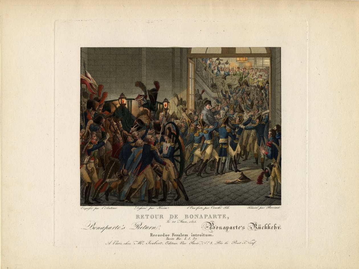 Napoleon se vrací z ostrova Elba, 1815 od François Joseph Heim
