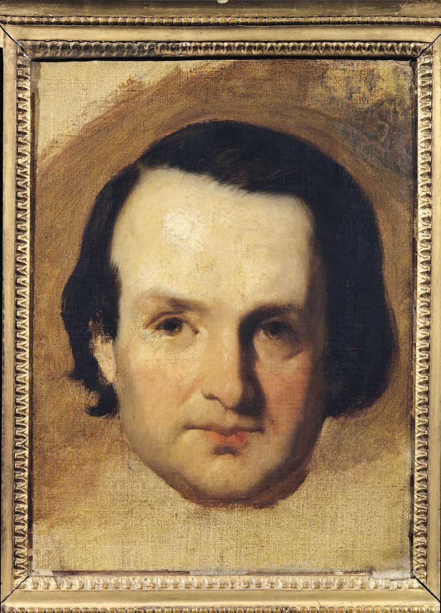 Studie k portrétu Victora Huga (1802-85) kolem roku 1836 od François Joseph Heim