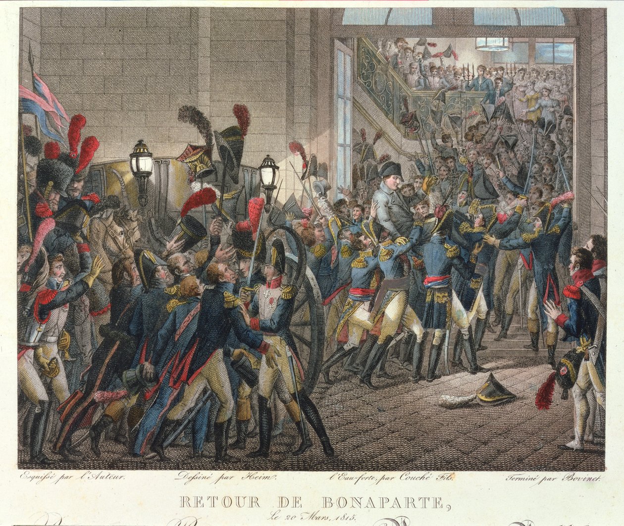 Návrat Napoleona I. (1769-1821) do Tuileries, 20. března 1815 od François Joseph Heim