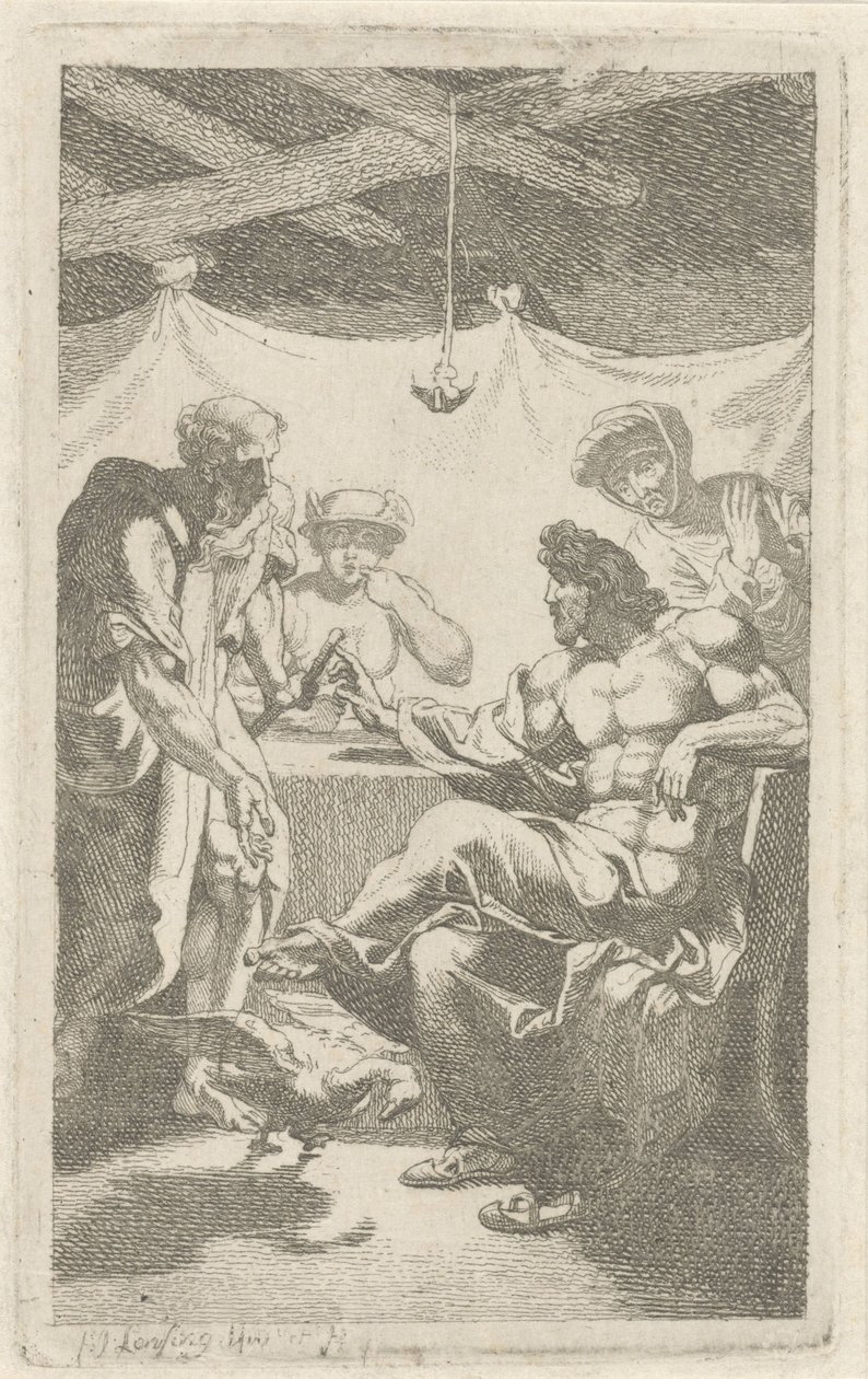 Jupiter a Merkur u Filemona a Baucis od François Joseph Lonsing