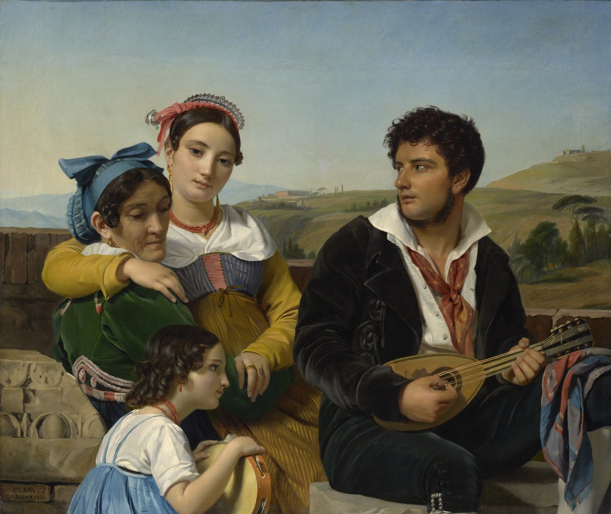 Hudební skupina, 1821 od François Joseph Navez
