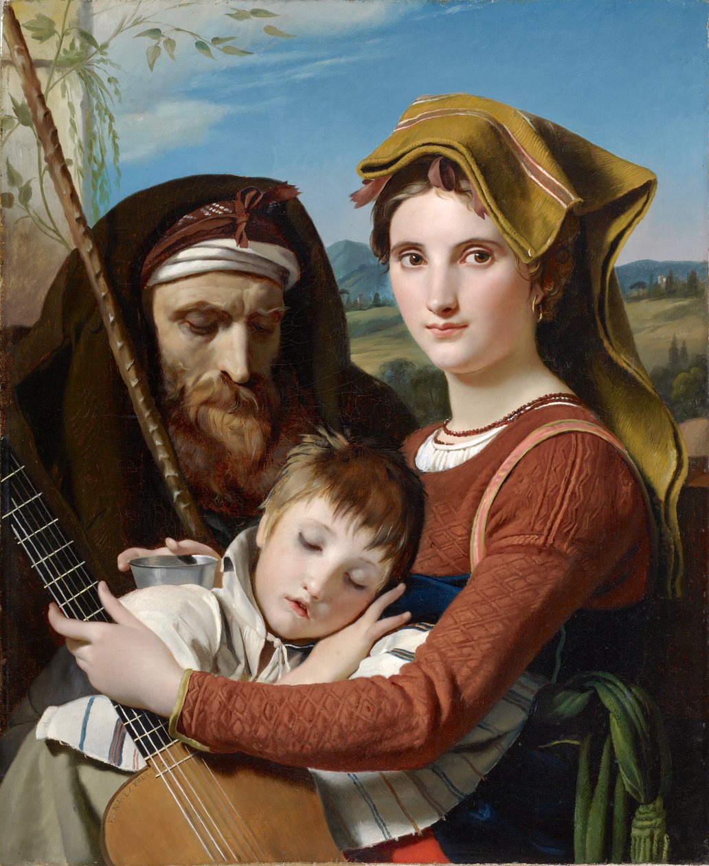 Rodina římského ovčáka v Campagna, 1823 od François Joseph Navez