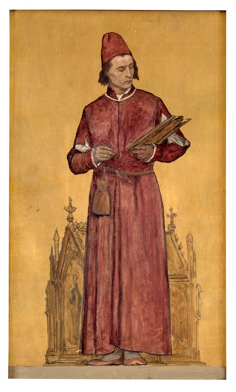 Malíř Hans Memling (olej na plátně) od François Joseph Navez