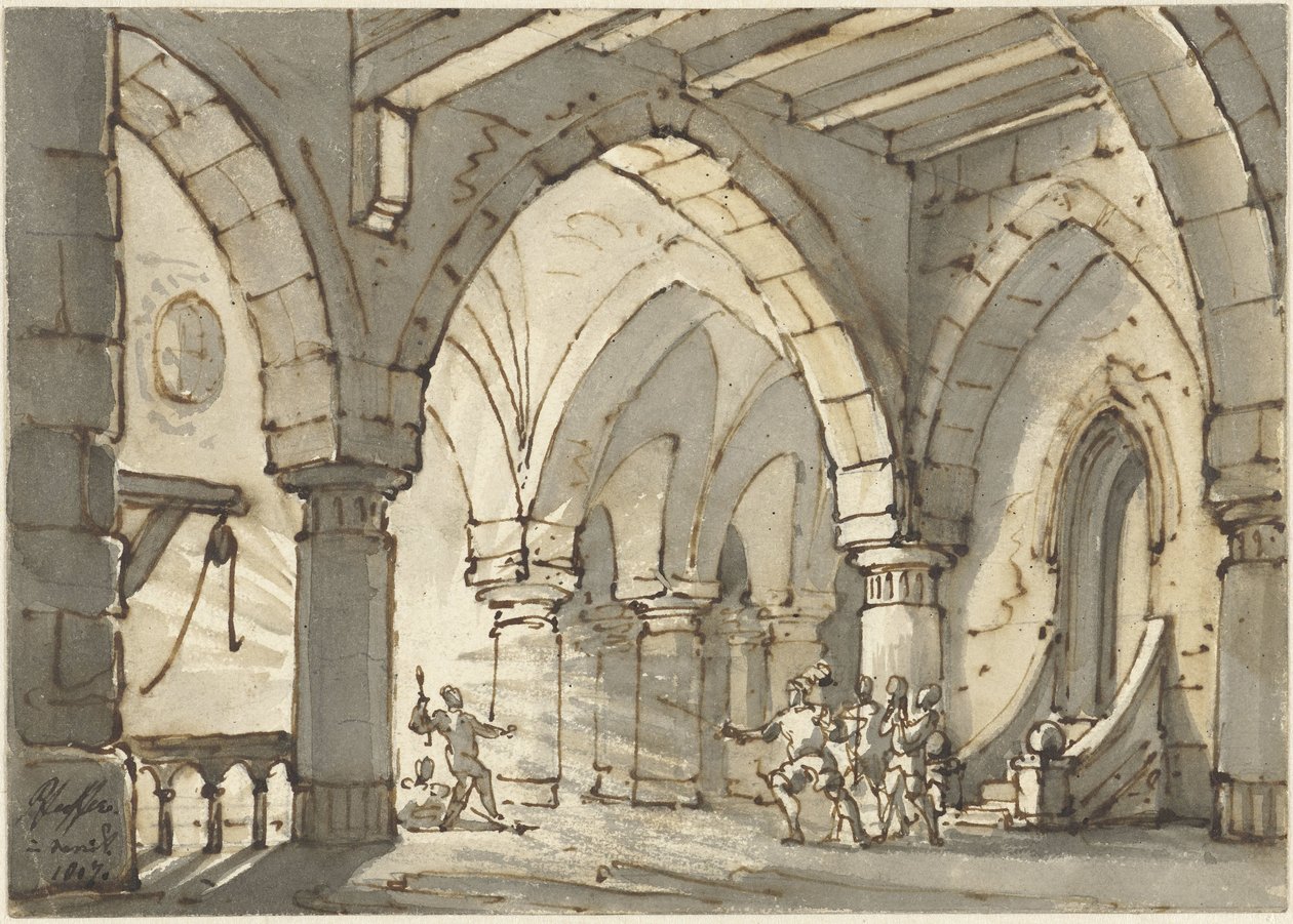 Scéna ze hry Don Luis de Vargas od François Joseph Pfeiffer (II)
