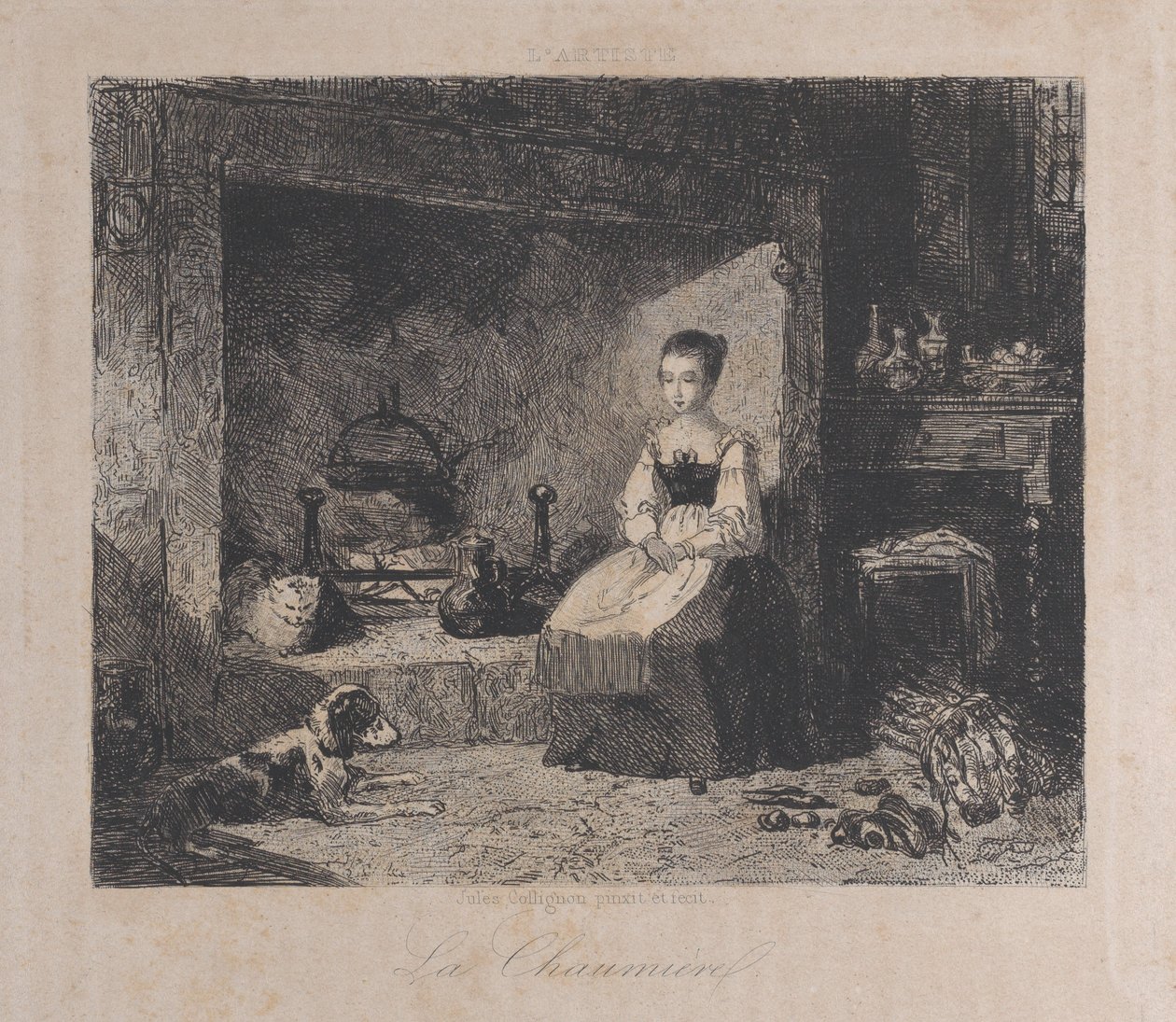 Chata La Chaumiere, 1800-50., 1800-50. od François Jules Collignon