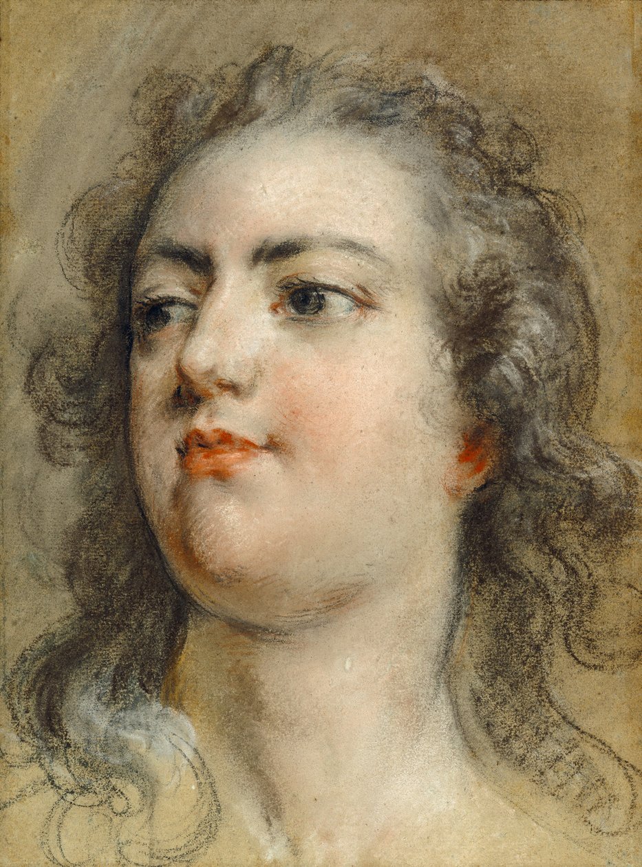 Hlava krále Ludvíka XV. od François Le Moyne
