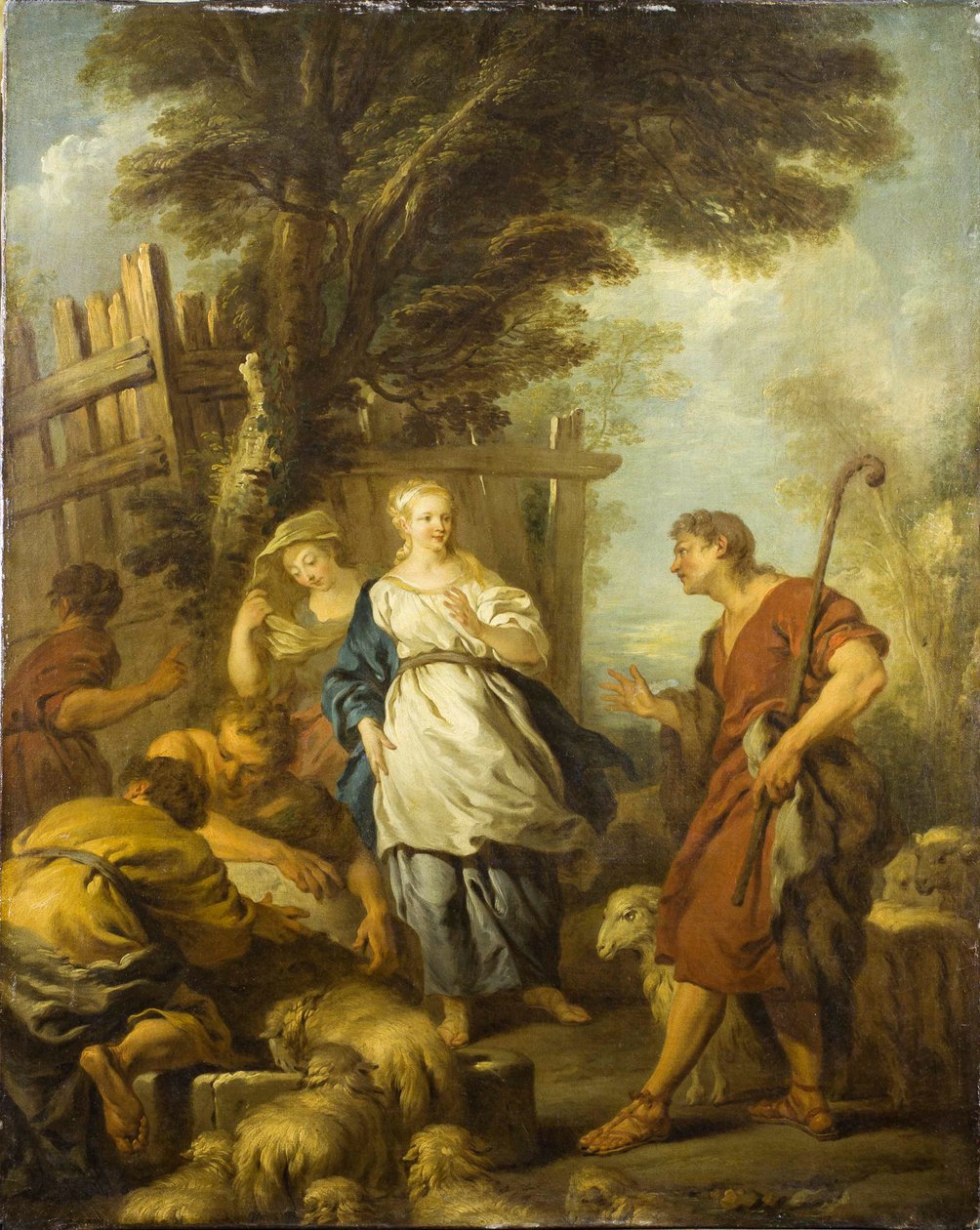 Jacob Setkání s Rachel u Studny, asi 1720. od François Le Moyne
