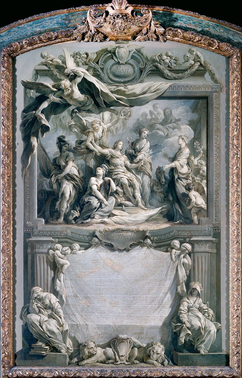 Ludvík XV. dává Evropě mír od François Le Moyne