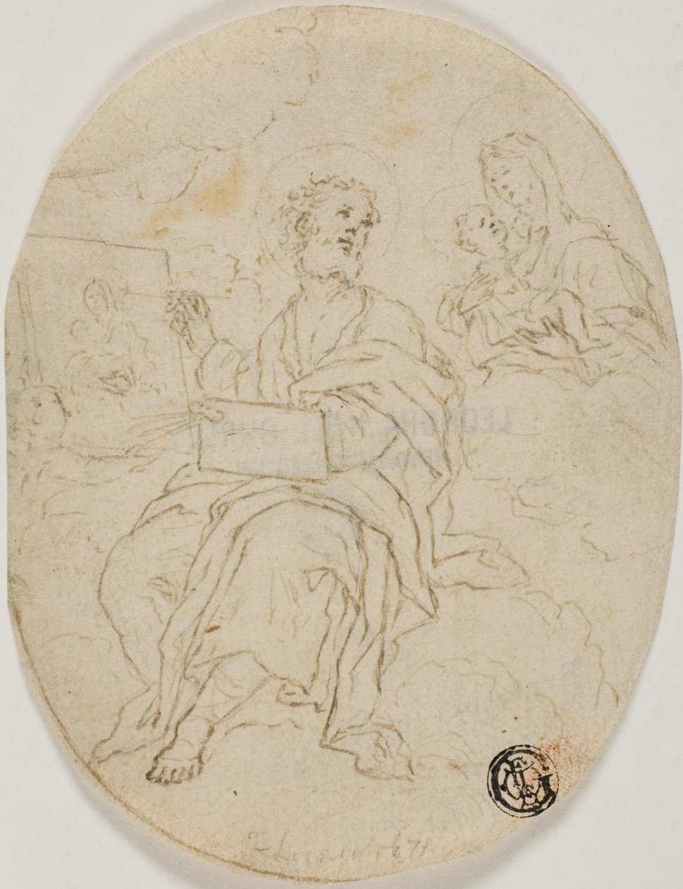 Svatý Lukáš maluje Madonu s dítětem od François Le Moyne