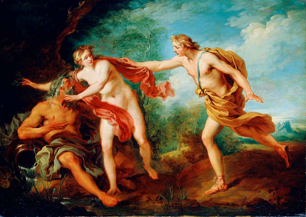 Apollo a Daphne, 18. století od François Lemoyne