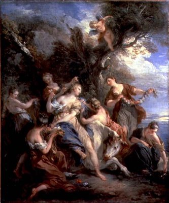 Znásilnění Evropy, 1725 od François Lemoyne