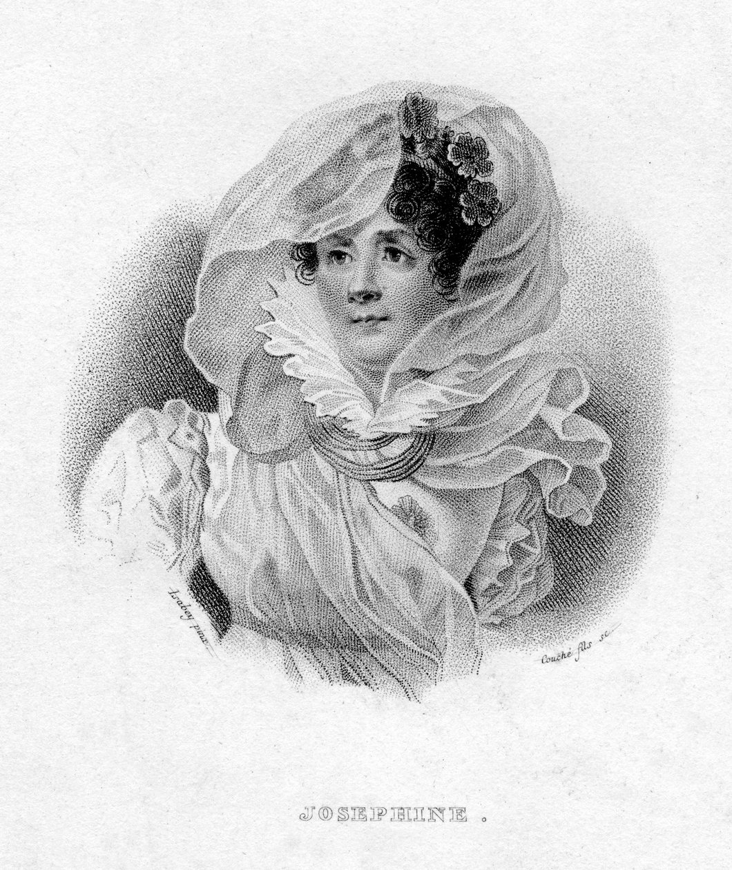 Joséphine de Beauharnais, první manželka Napoleona Bonaparta a císařovna Francie, 19. od François Louis Couché