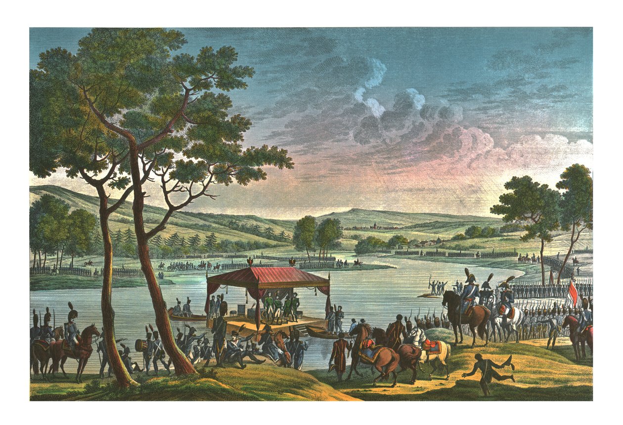 Setkání dvou císařů, 25. června 1807, c1850 od François Louis Couché