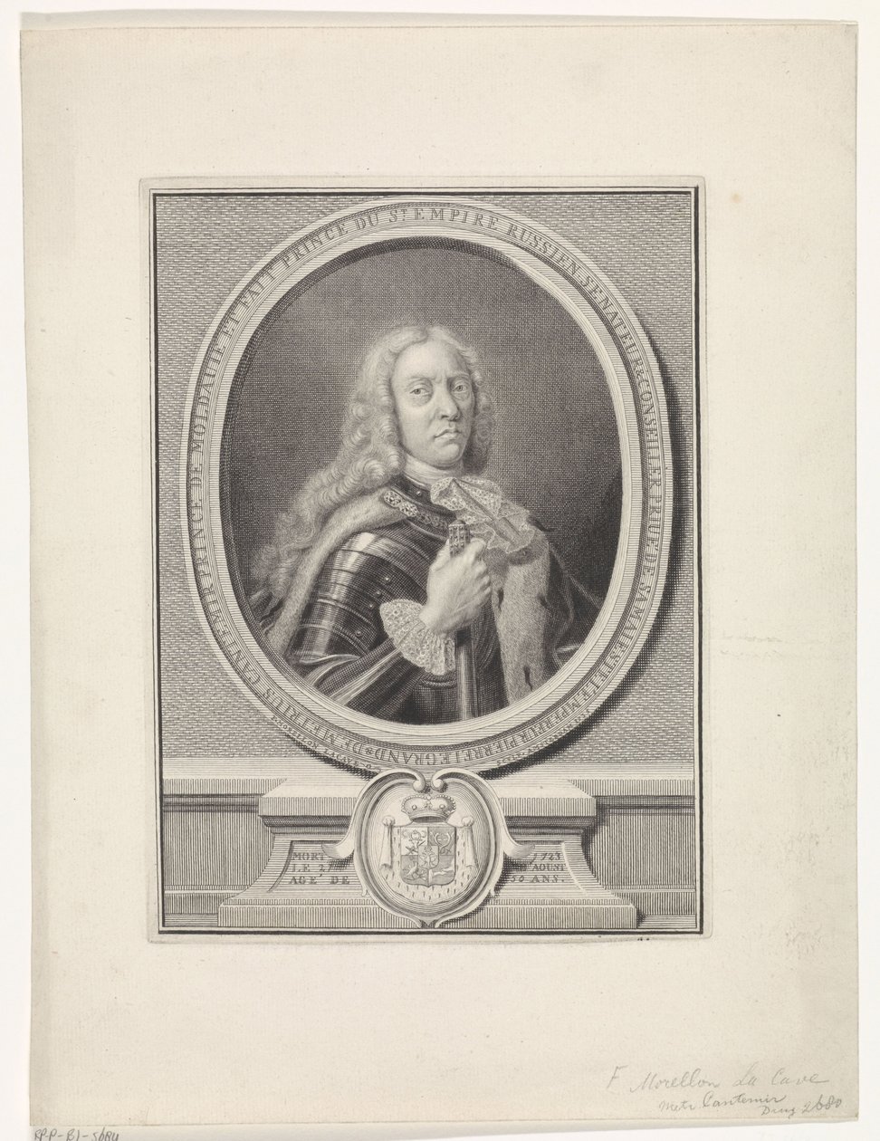 Dimitrie Cantemir 1673-1723, 1735 od François Morellon de La Cave
