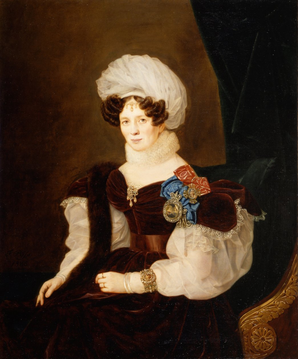 Portrét princezny Taťány Vasilievny Golitsyny 1783-1841, 1835. od François Nicolas Riss
