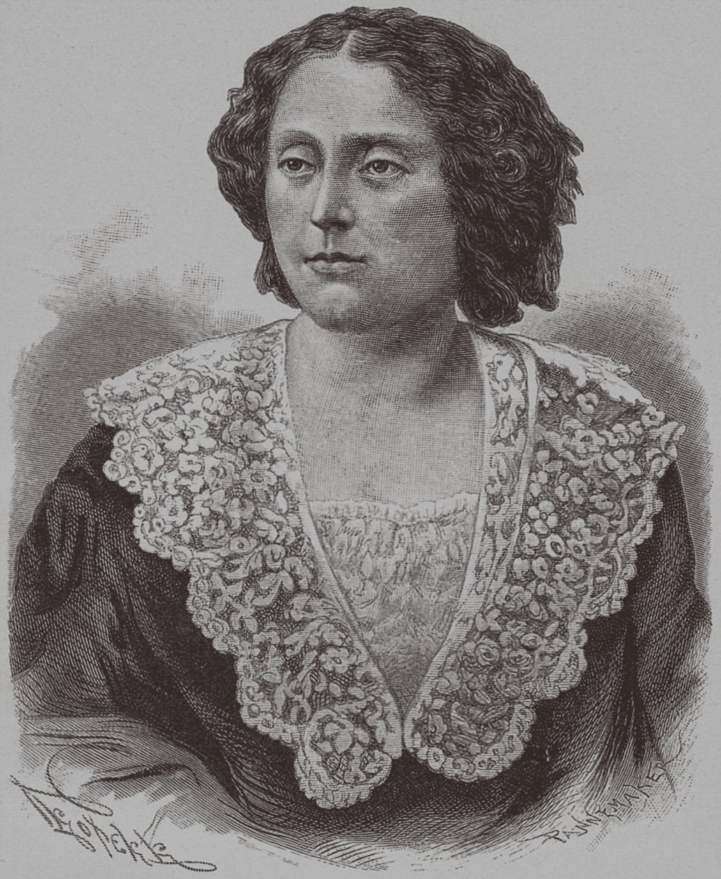 Portrét princezny Nino Aleksandrovna Griboyedova rozené Chavchavadze, 1886 od François Pannemaker