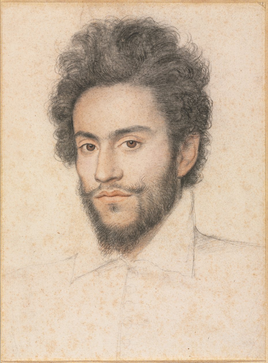 Mladý muž s plnovousem, 17. století. od François Quesnel