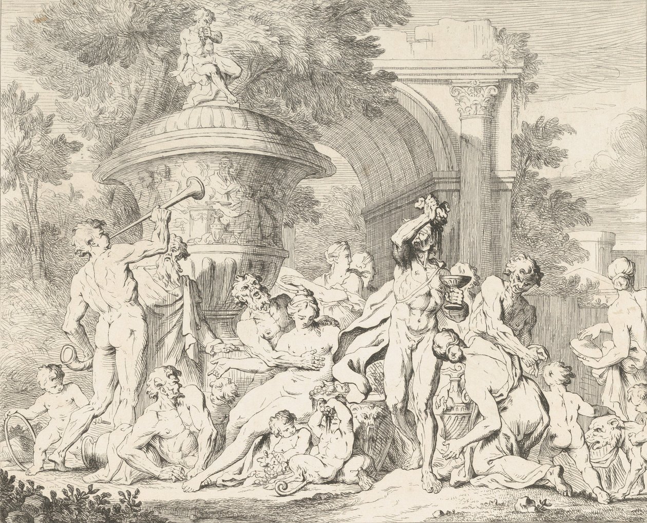 Bachnal, K. 1710-40. od François Roëttiers