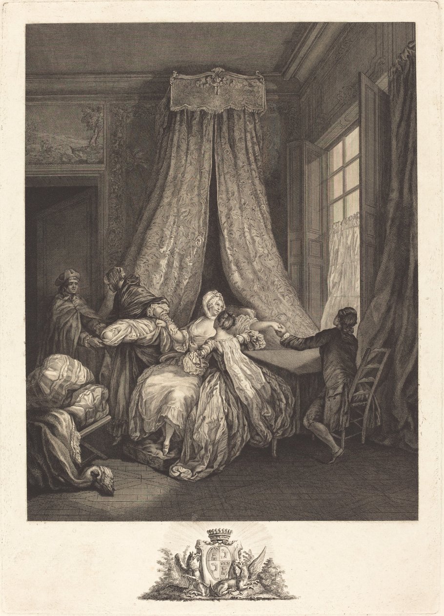 Ovoce tajné lásky od François Voyez after Pierre Antoine Baudouin