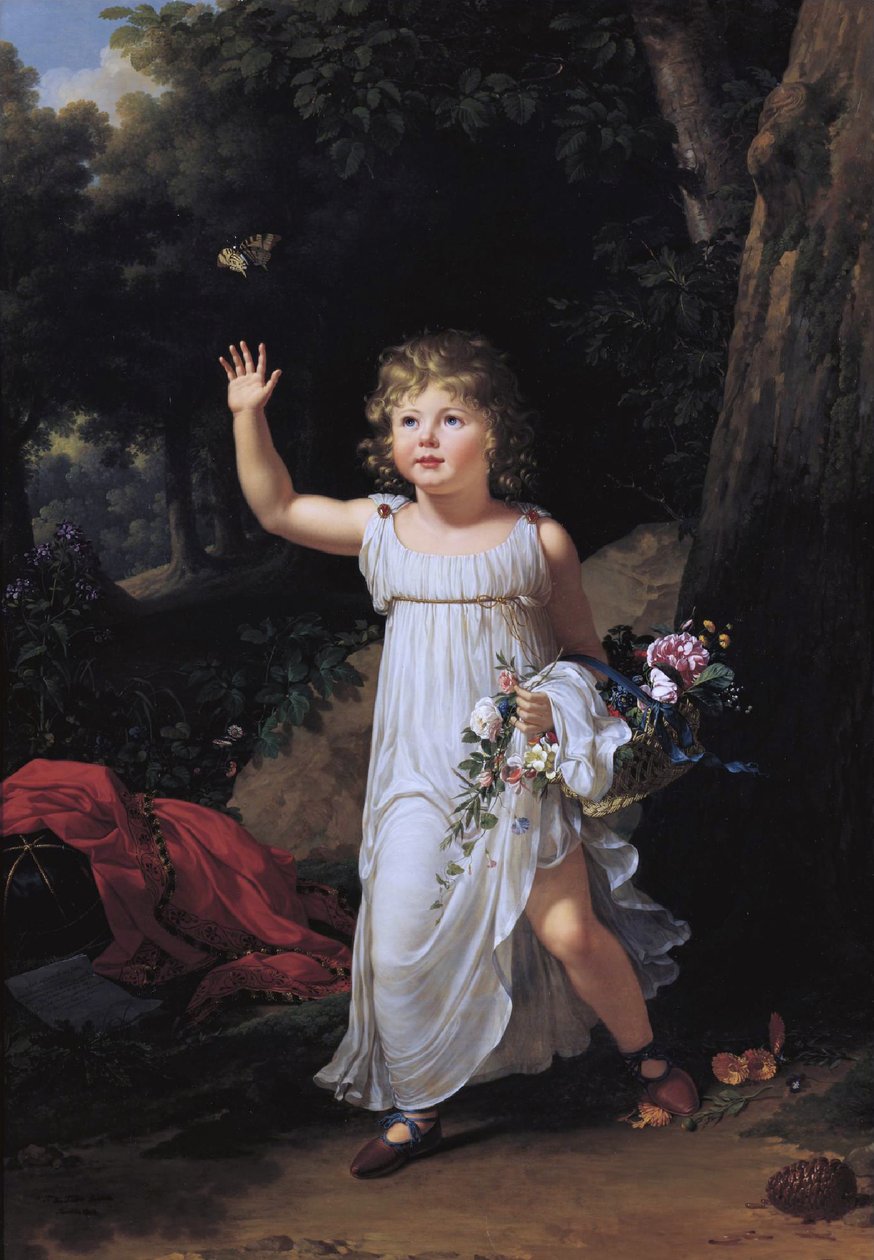Francouzsky: Portrait du jeune Edgar Clarke Portrait du jeune Edgar Clarke od Francois Xavier Fabre