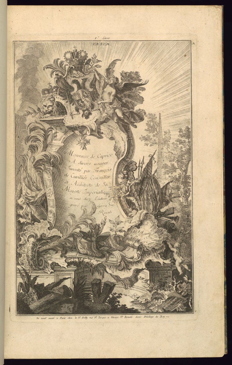 Design pro kartuše od François de Cuvilliés the Elder