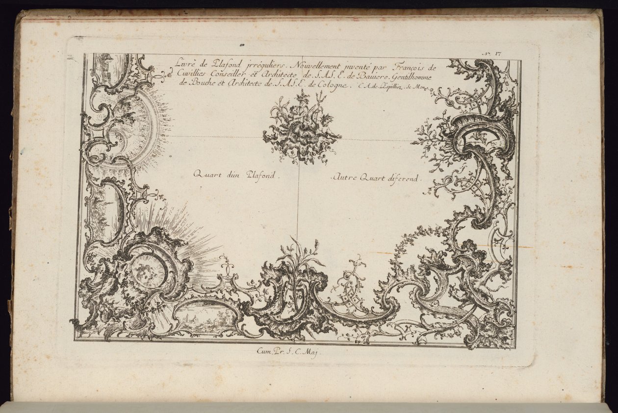 Dvě čtvrtiny stropu, Nová kniha nepravidelných stropů od François de Cuvilliés the Elder