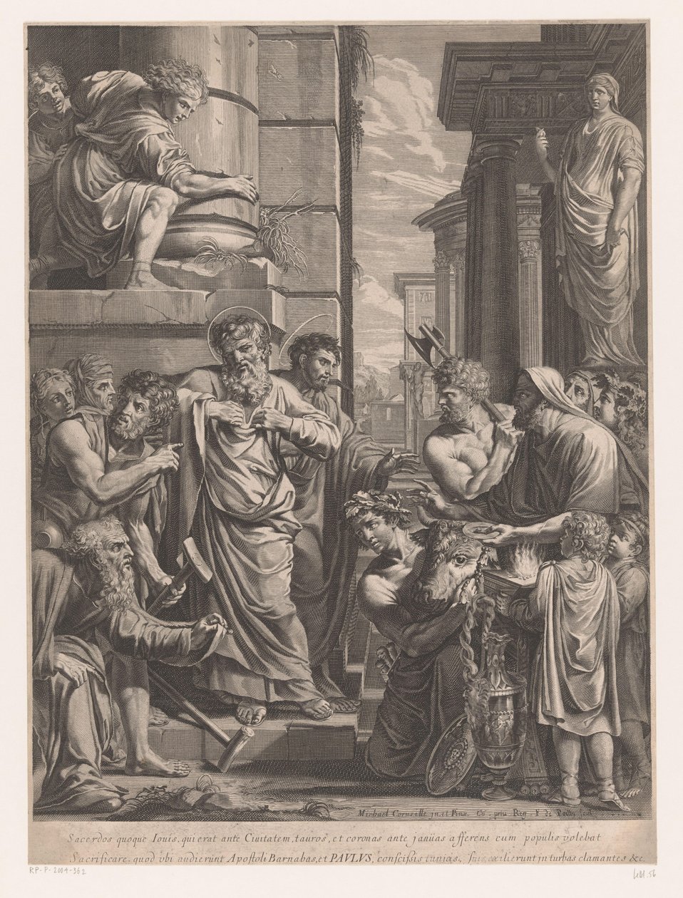 Pavla a Barnabáše v Lystře od François de Poilly (I)