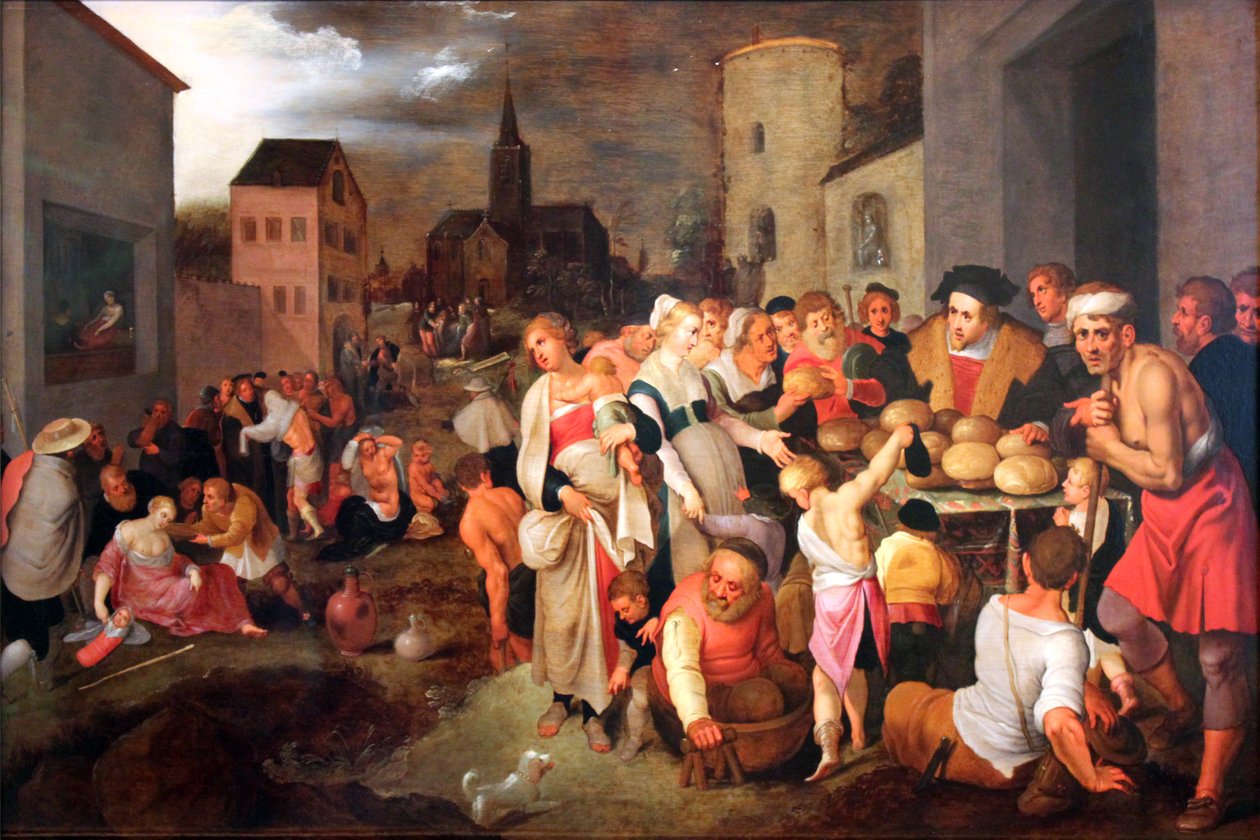 Sedm děl milosrdenství od Frans II Francken the Younger