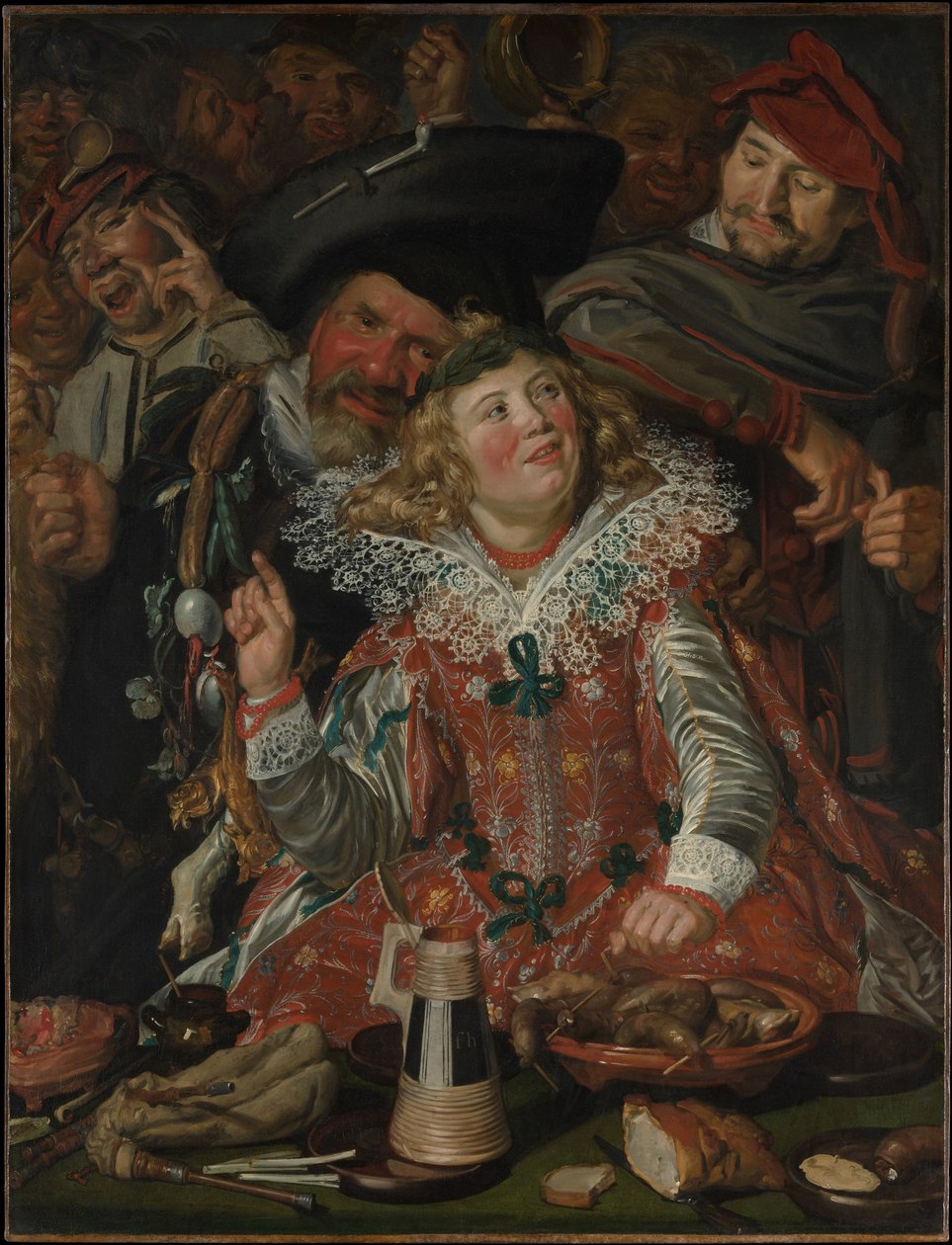 Veselci na masopust od Frans Hals