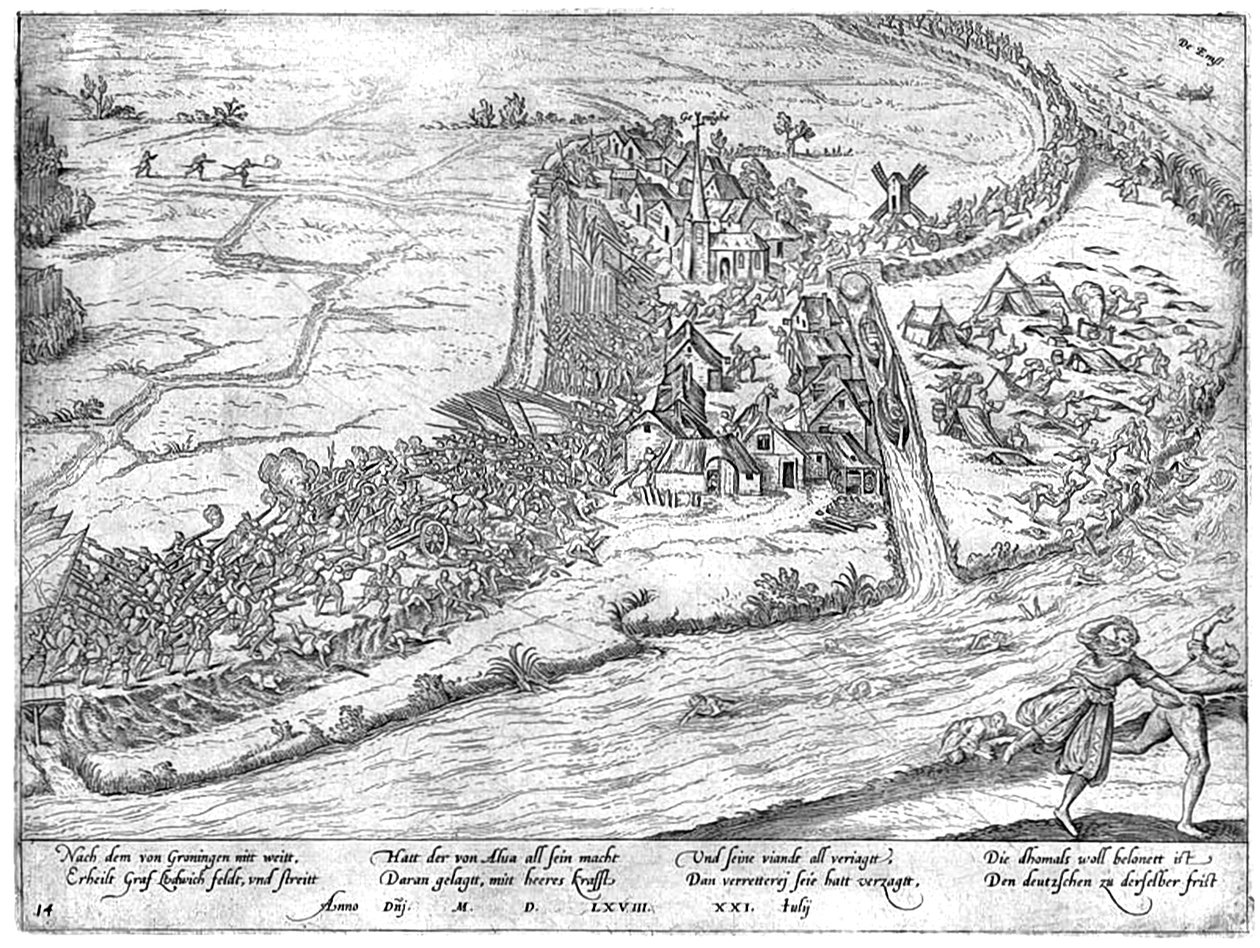 Bitva u Jemmingenu, 1568 od Frans Hogenberg