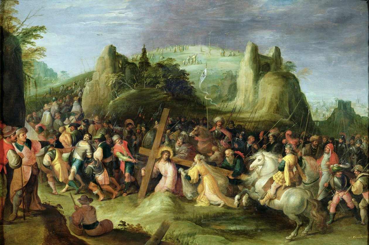 Kristus na cestě na Kalvárii od Frans II Francken the Younger