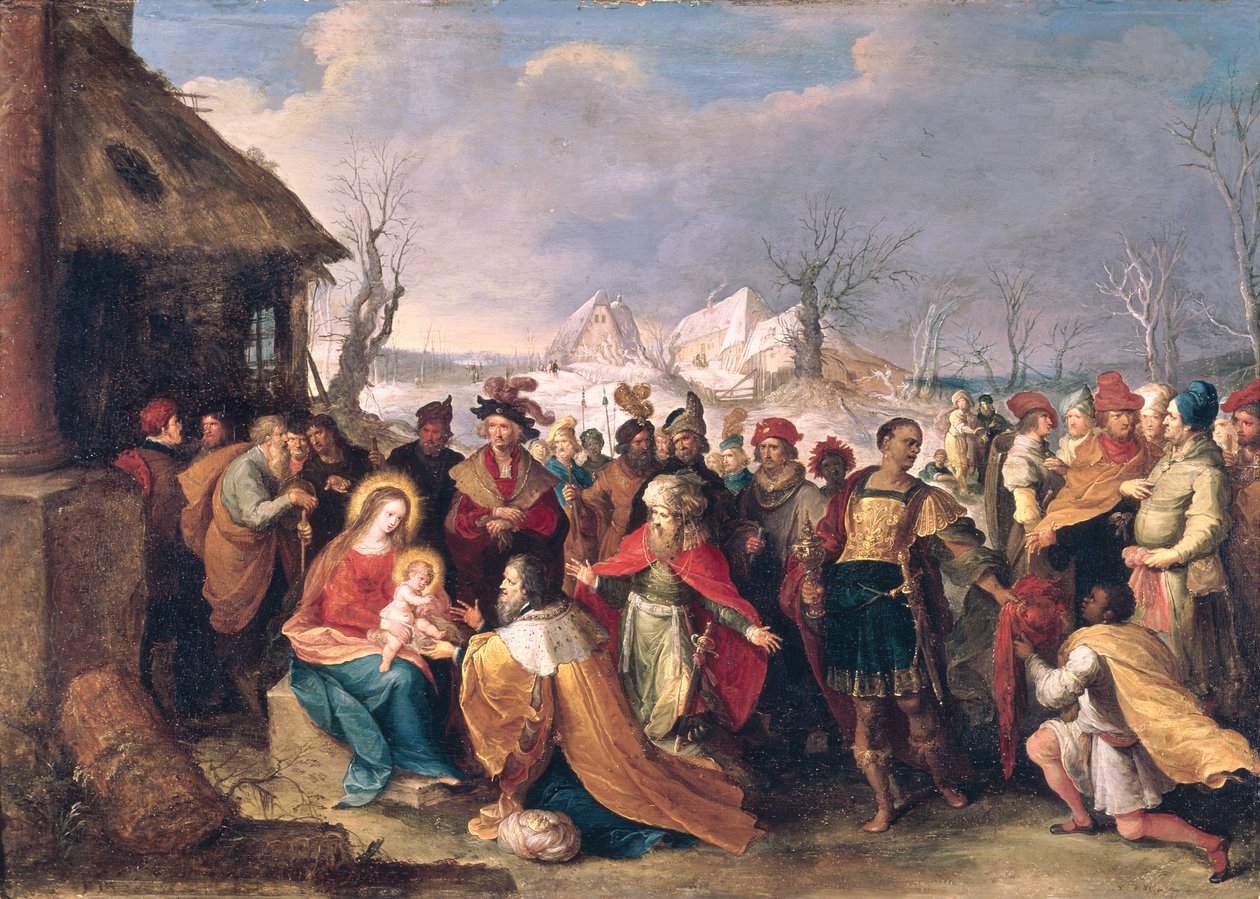 Klanění tří králů od Frans II Francken the Younger