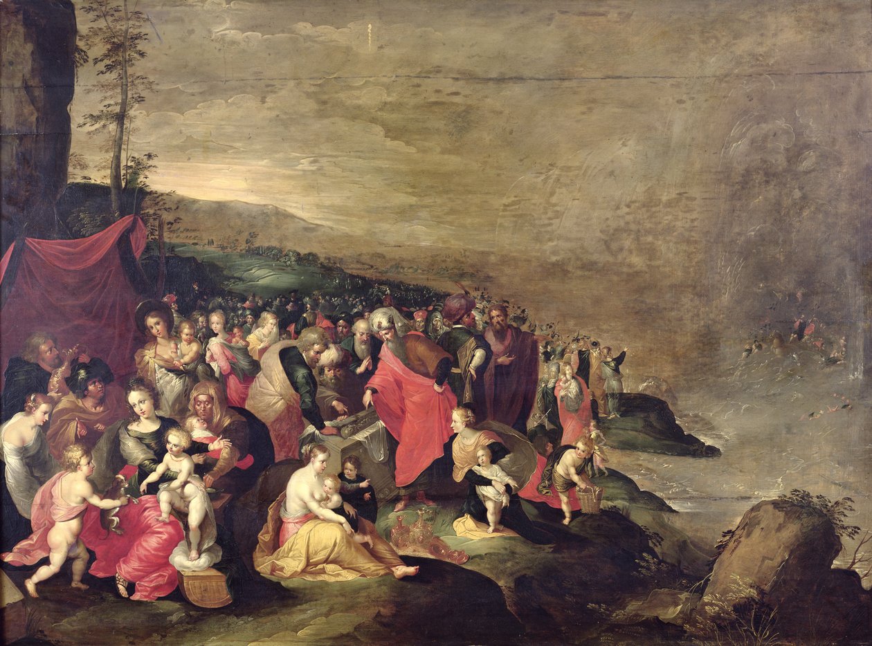 Přechod Rudého moře od Frans II Francken the Younger