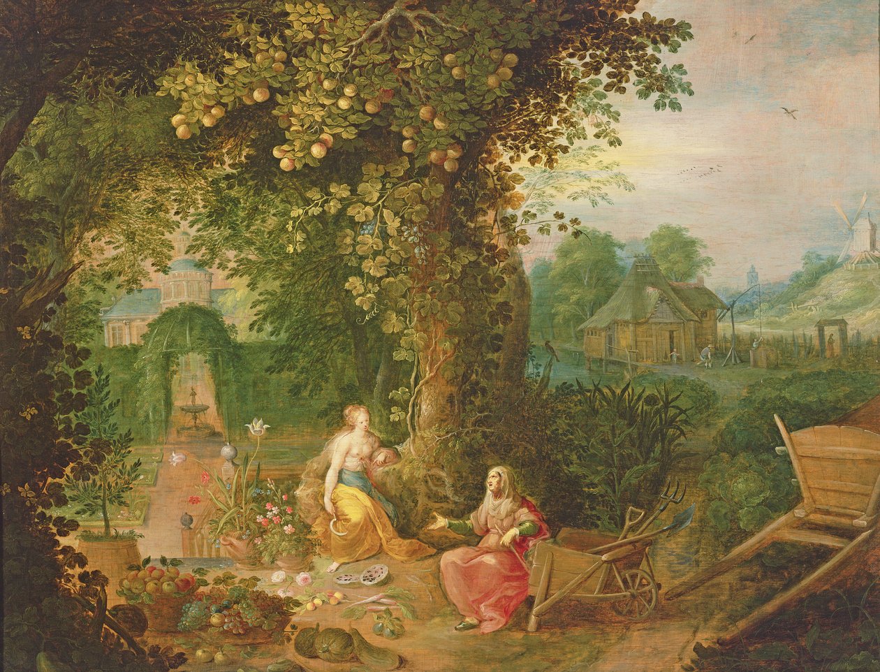 Vertumnus a Pomona od Frans II Francken the Younger