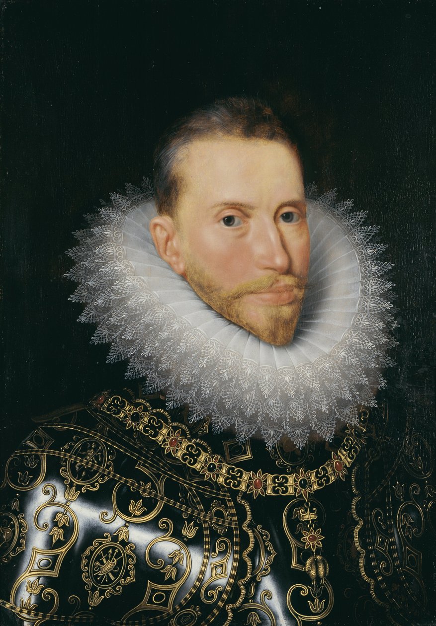 Portrét Alberta VII., Arcivévody Rakouska (1559-1621) od Frans Pourbus the Younger