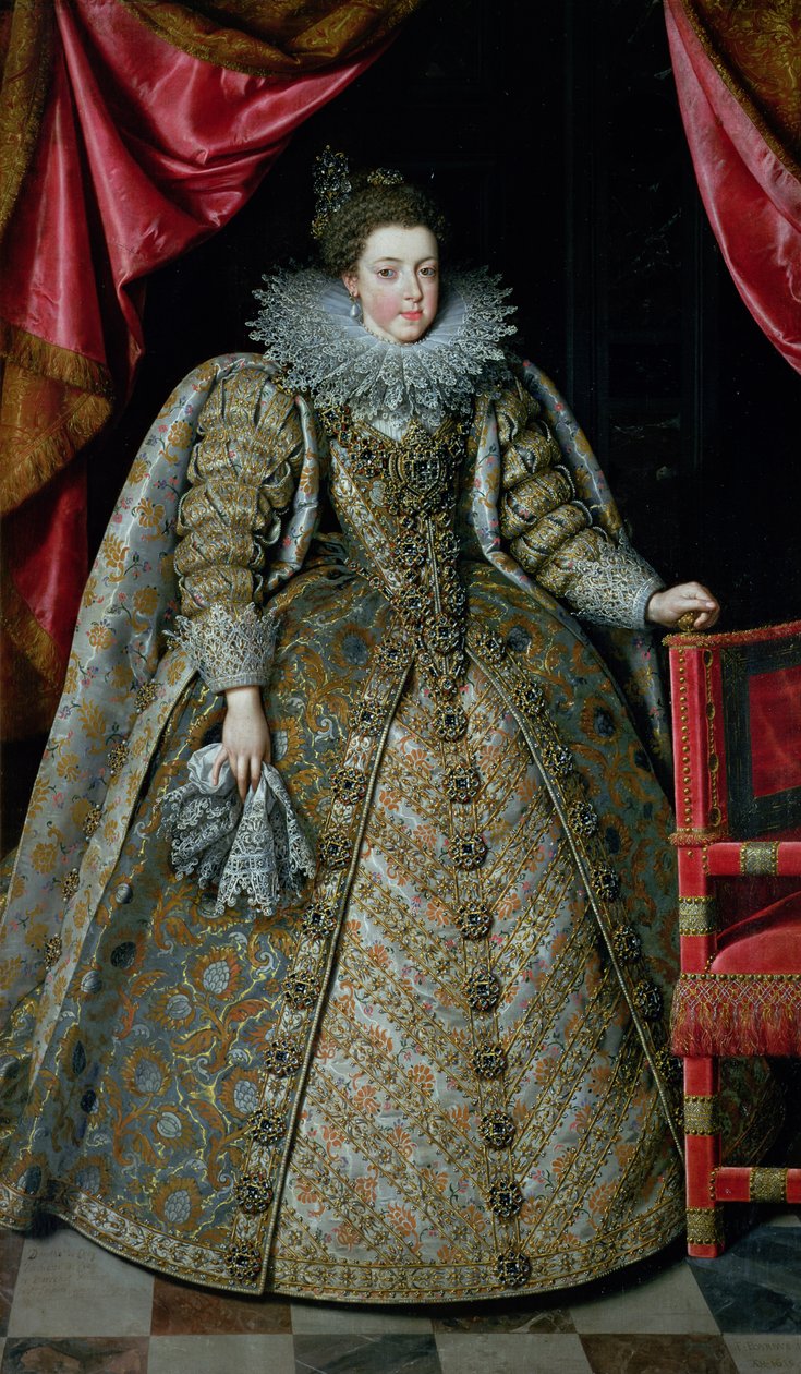 Portrét Alžběty Francouzské (1602-44) 1615 od Frans Pourbus the Younger