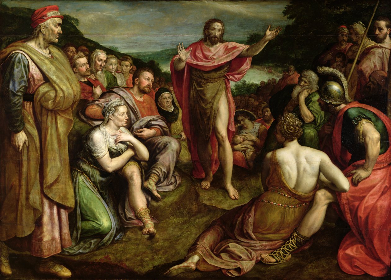 Kázání svatého Jana Křtitele od Frans Pourbus the Younger