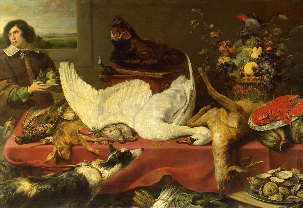 Zátiší s labutí od Frans Snyders or Snijders