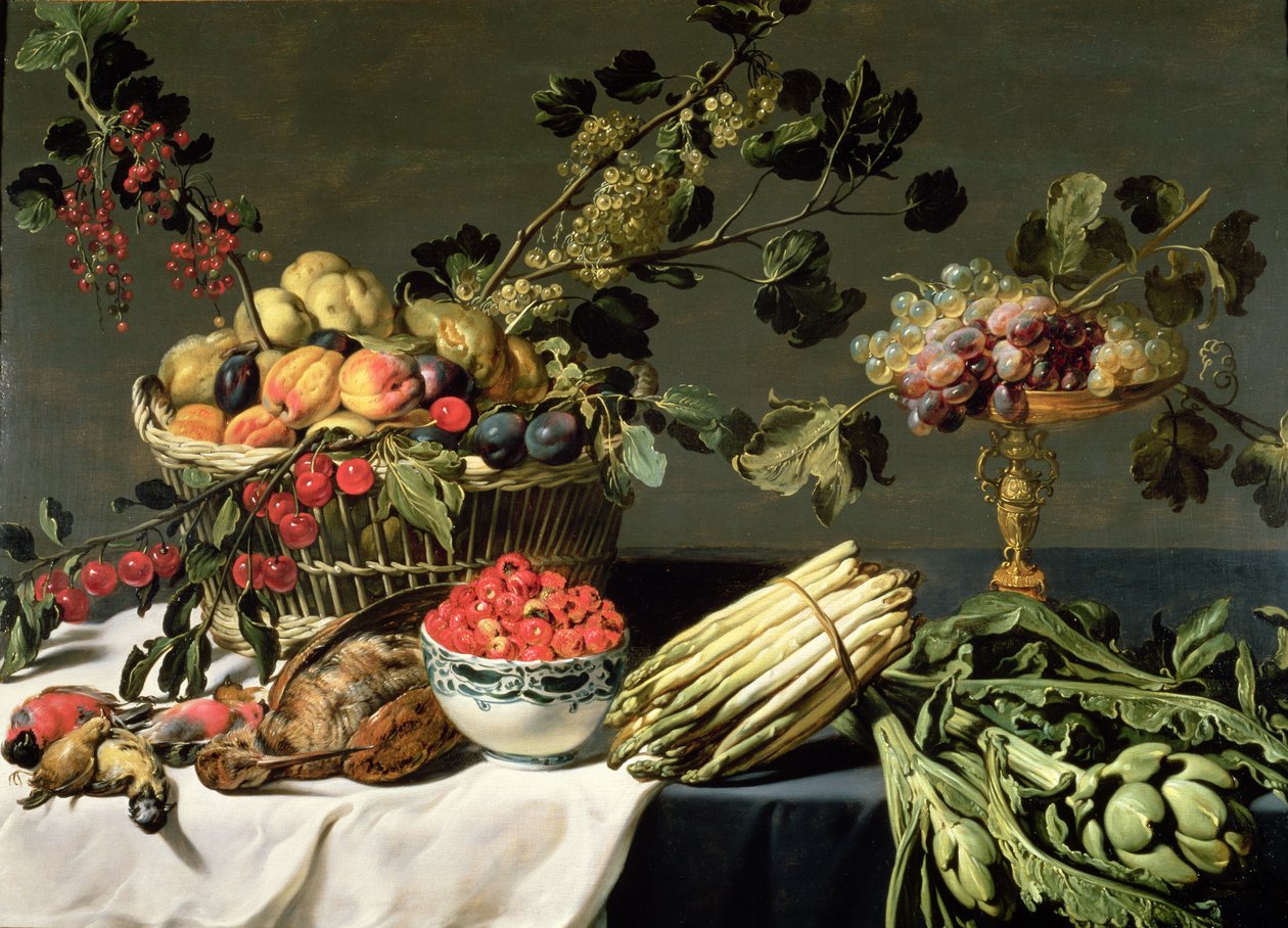 Zátiší z ovoce v proutěném koši od Frans Snyders or Snijders