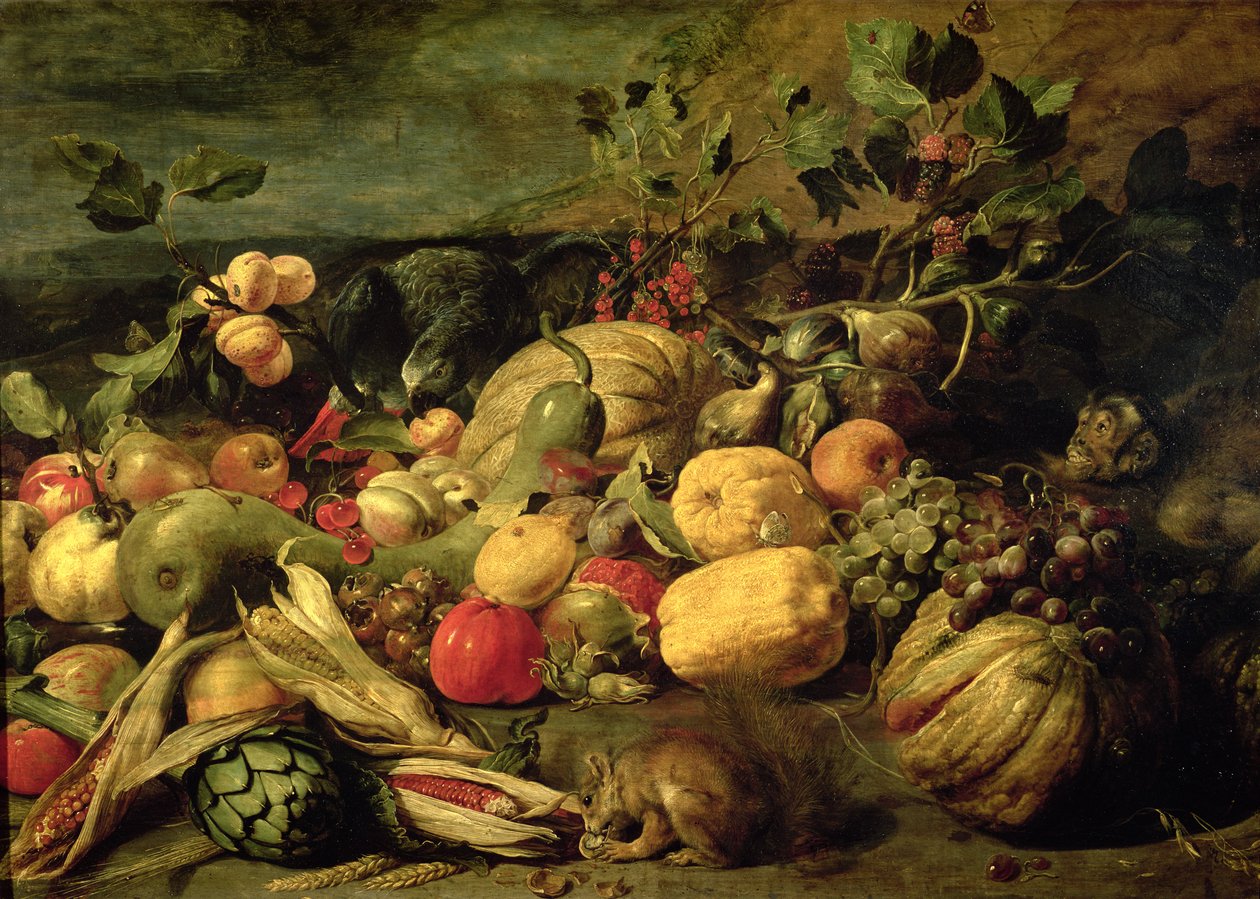 Zátiší z ovoce a zeleniny od Frans Snyders or Snijders