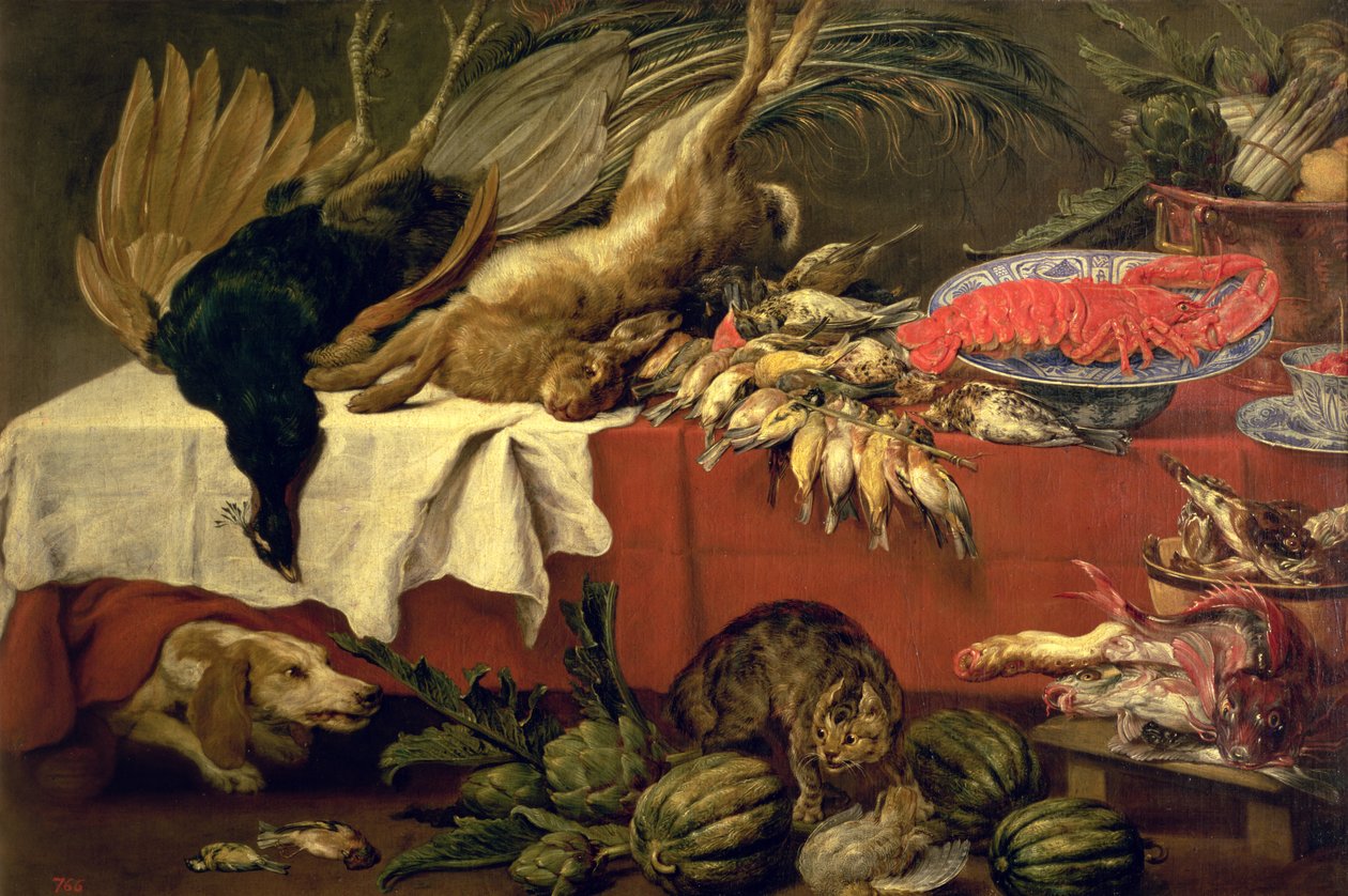 Zátiší se zvěří a humrem, c.1610 od Frans Snyders or Snijders