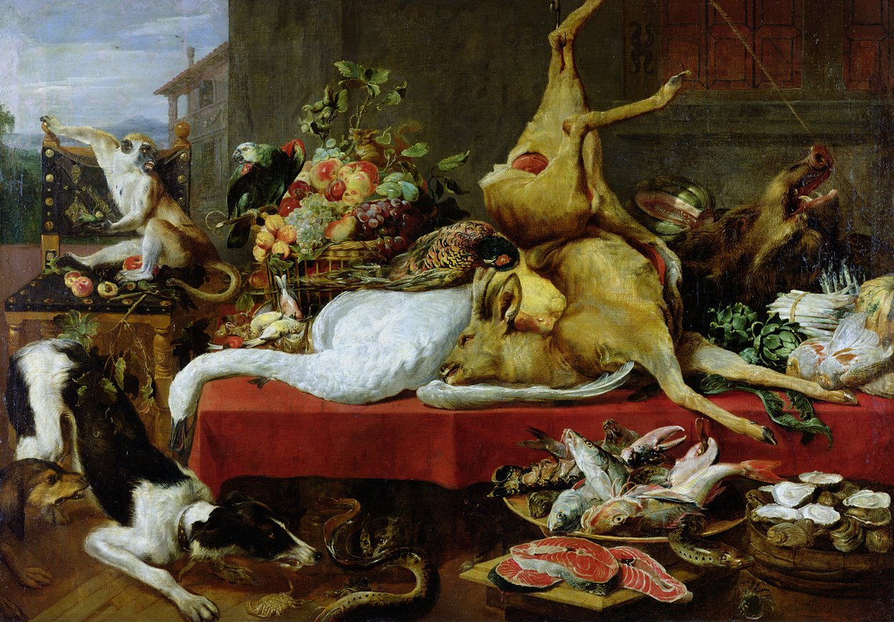Zátiší s jelenem od Frans Snyders or Snijders