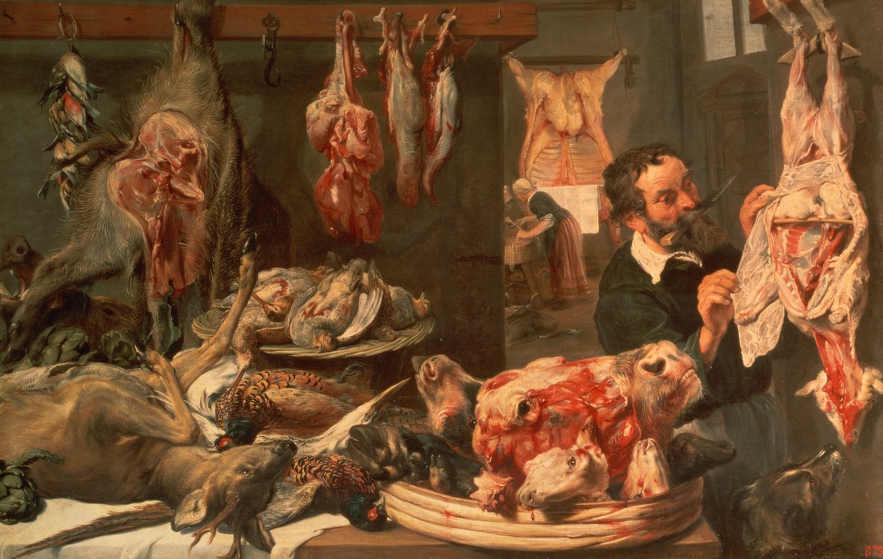 Řeznictví od Frans Snyders or Snijders