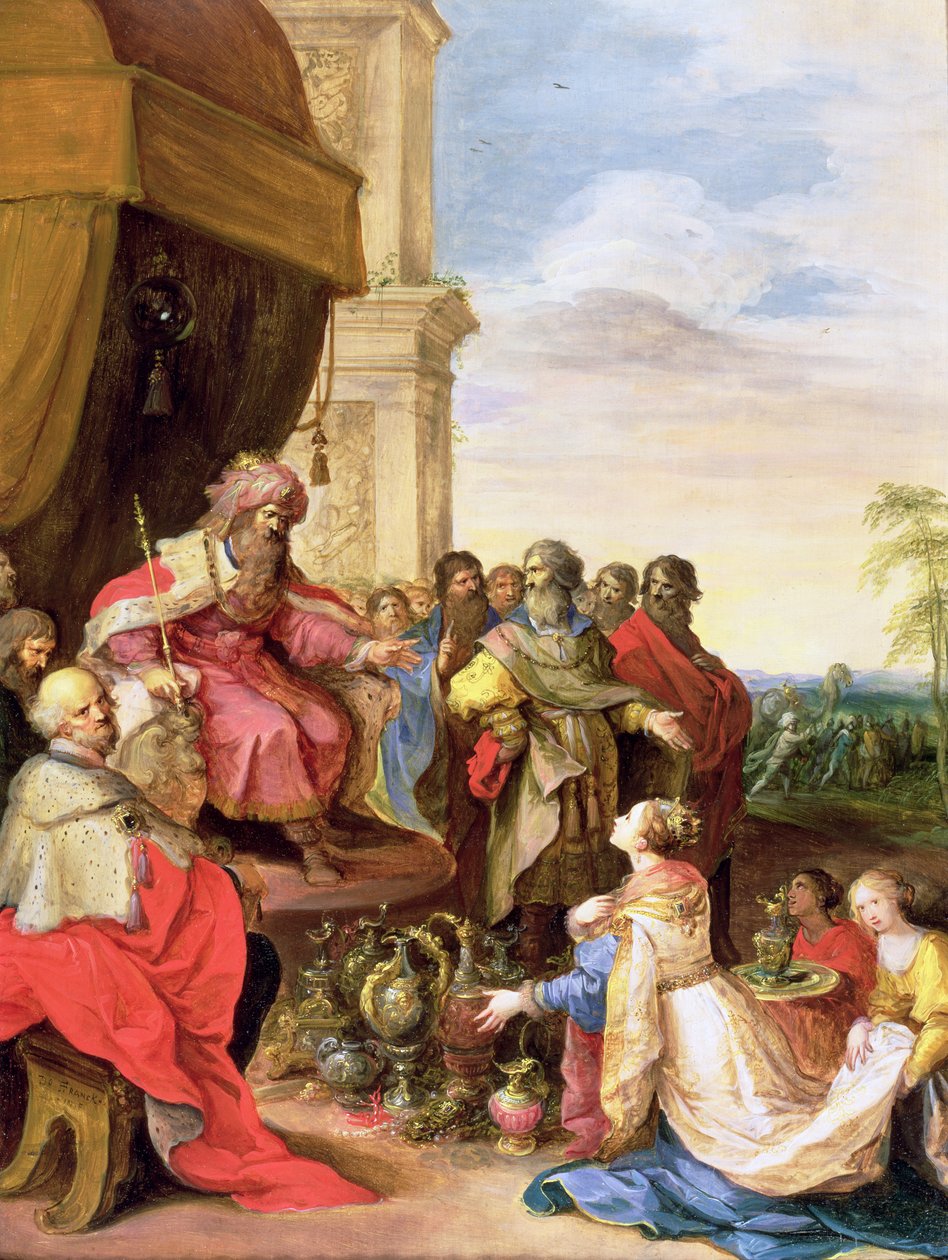 Šalamoun a královna ze Sáby od Frans the Elder Francken