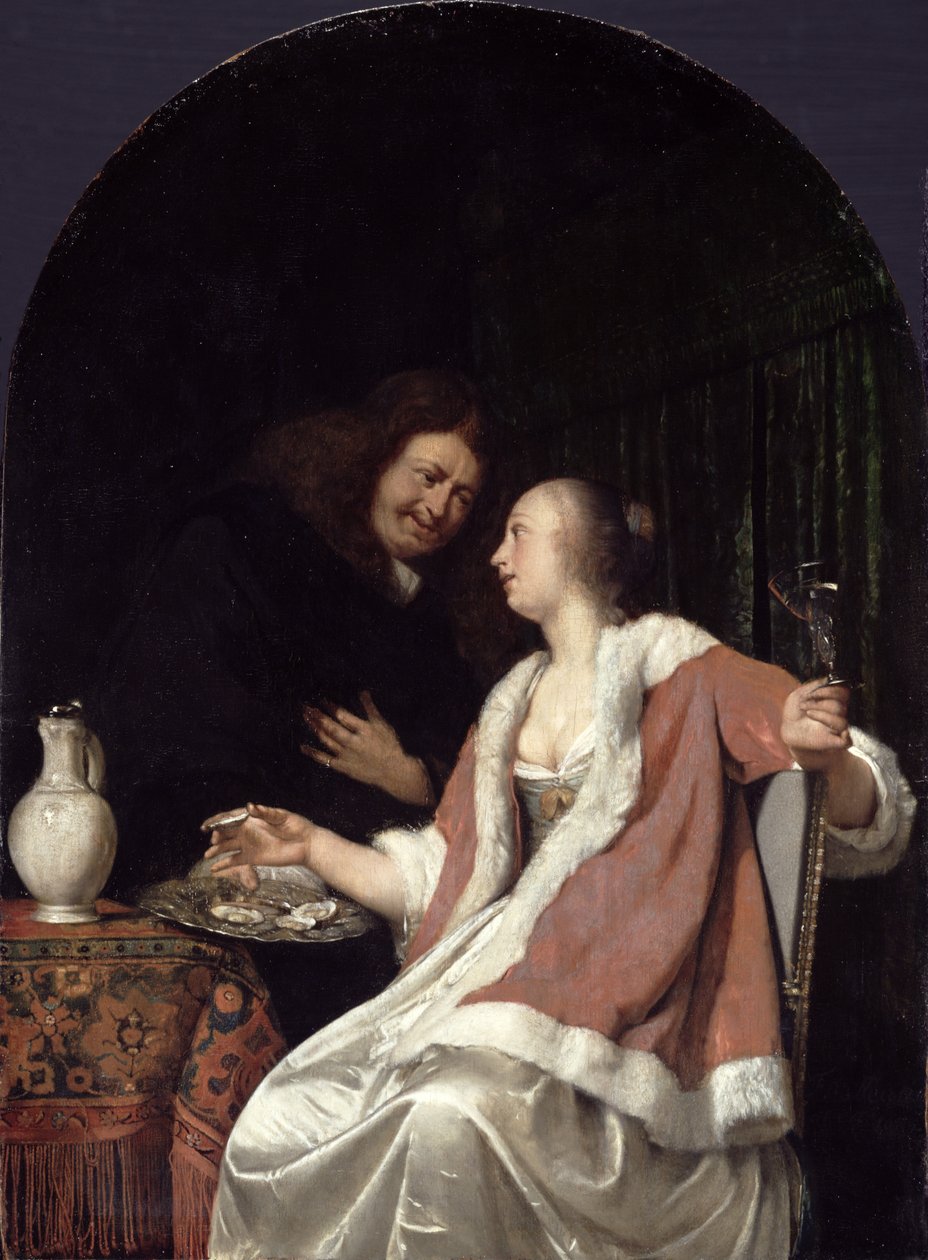 Nizozemské námluvy, 1675 od Frans van Mieris