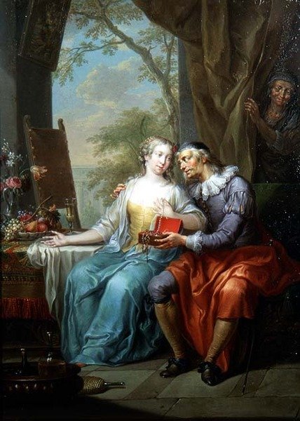 Alegorie nerovné lásky (pár) od Frans Christoph Janneck